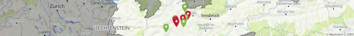 Map view for Pharmacies emergency services nearby Tarrenz (Imst, Tirol)